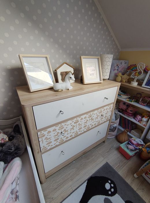 Zestaw mebli dziecięcych BRW Timon. Stan dobry. Regał Szafa Komoda