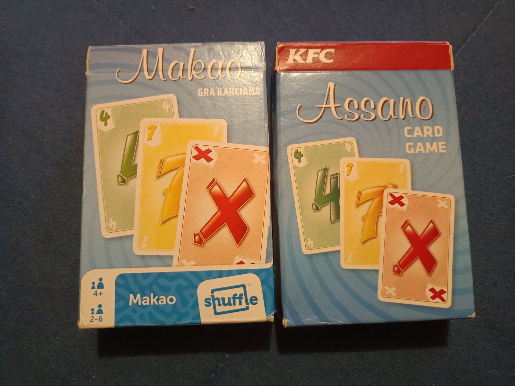 Zestaw kart do gry w UNO/Makao/Asanto