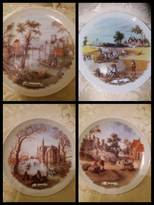 Varios pratos decoracao antigos