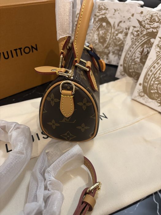 Nowa skórzana torebka mini speedy Louis Vuitton LV