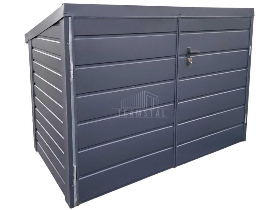 Box rowerowy - schowek Moto-Box 1,9x1,1m - antracyt TS980