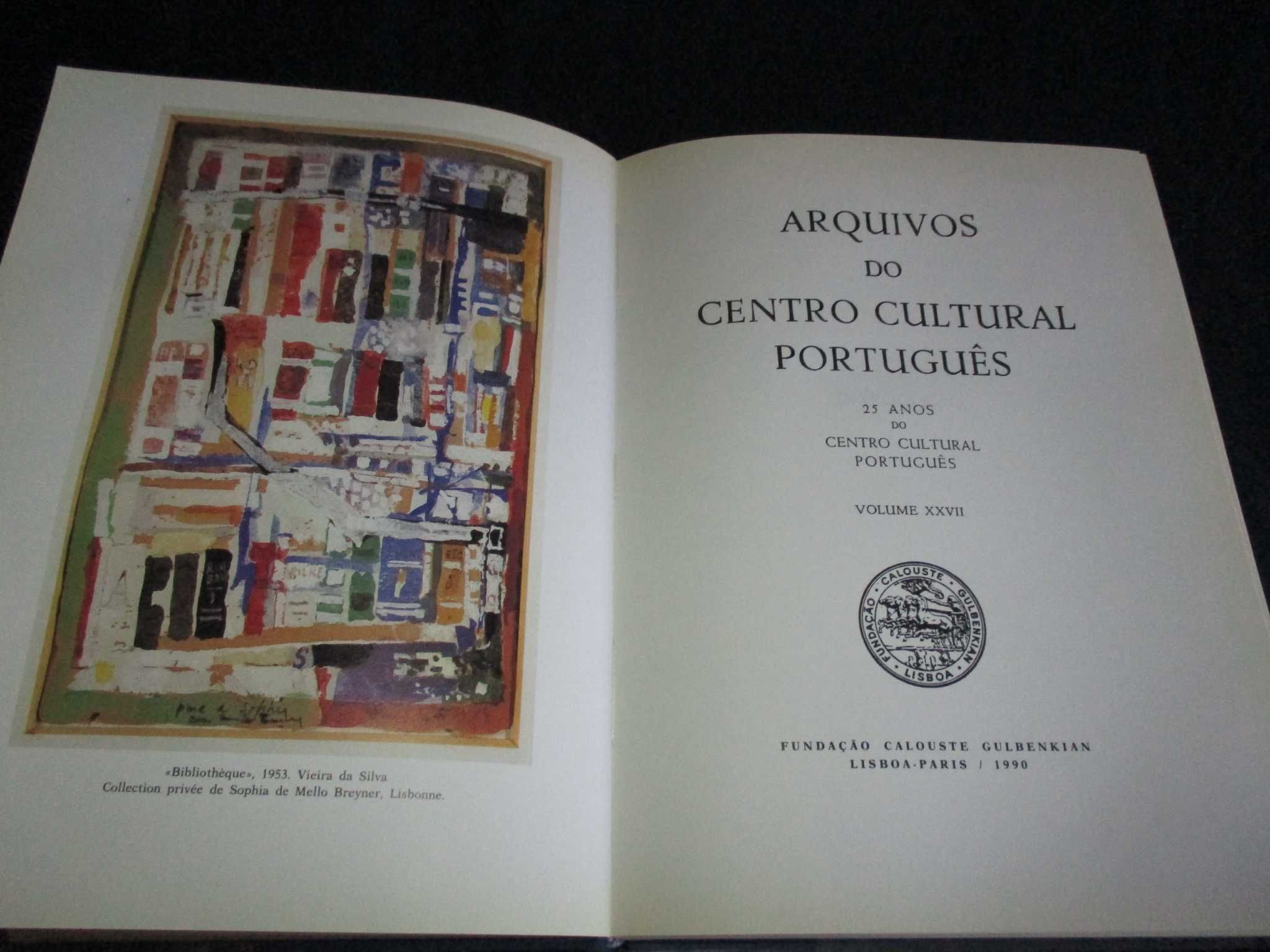 Livro Arquivos do Centro Cultural Português XXVII
