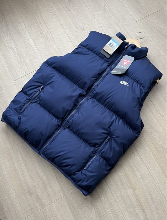 Оригінал Nike (M,L) Club Puffer Vest Жилет Куртка Пуховик FB7373-410
