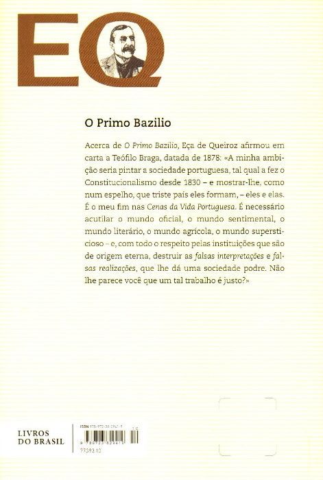 Livro - O Primo Bazilio - Eça de Queiroz