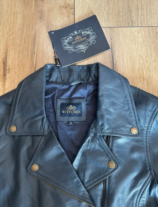 Kurtka nowa ramoneska damska Skórzana skóra owcza Wittchen rozmiar XL