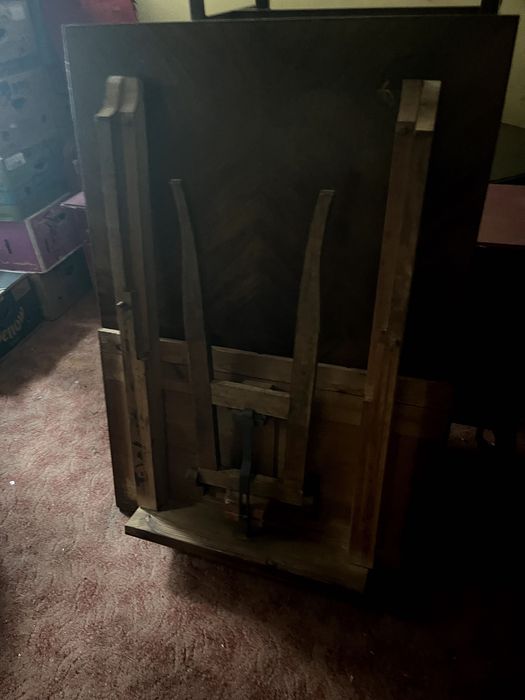 Stół drewniany antyk rozkładany do renowacji.