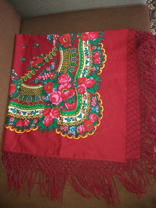 Хустина шерстяна японська 150х150