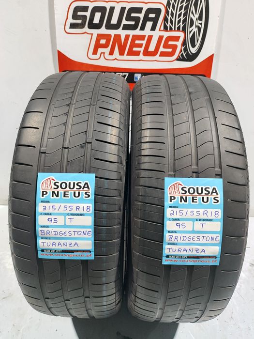 2 pneus semi novos 215-55R18 Bridgestone - Oferta dos portes