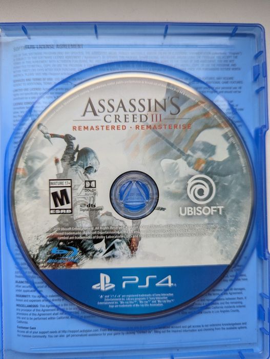 Assassin's Creed 3 Remastered ігри игры диски на PS4 PS5