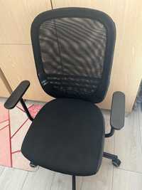 FLINTAN Ikea Krzesło biurowe z podłokietnikami, czarne