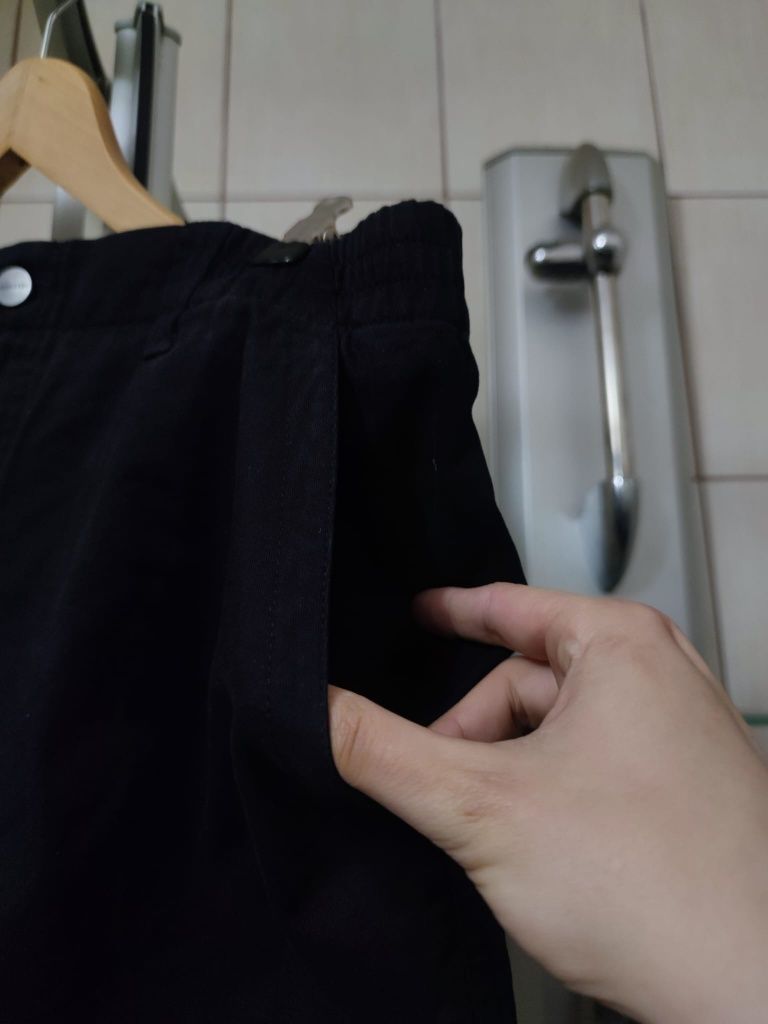 spodnie spodenki jeansowe XL szorty shorty krótkie spodenki czarne cla