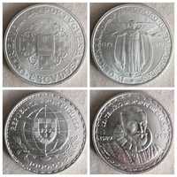 Moedas prata 250 e 1000$00