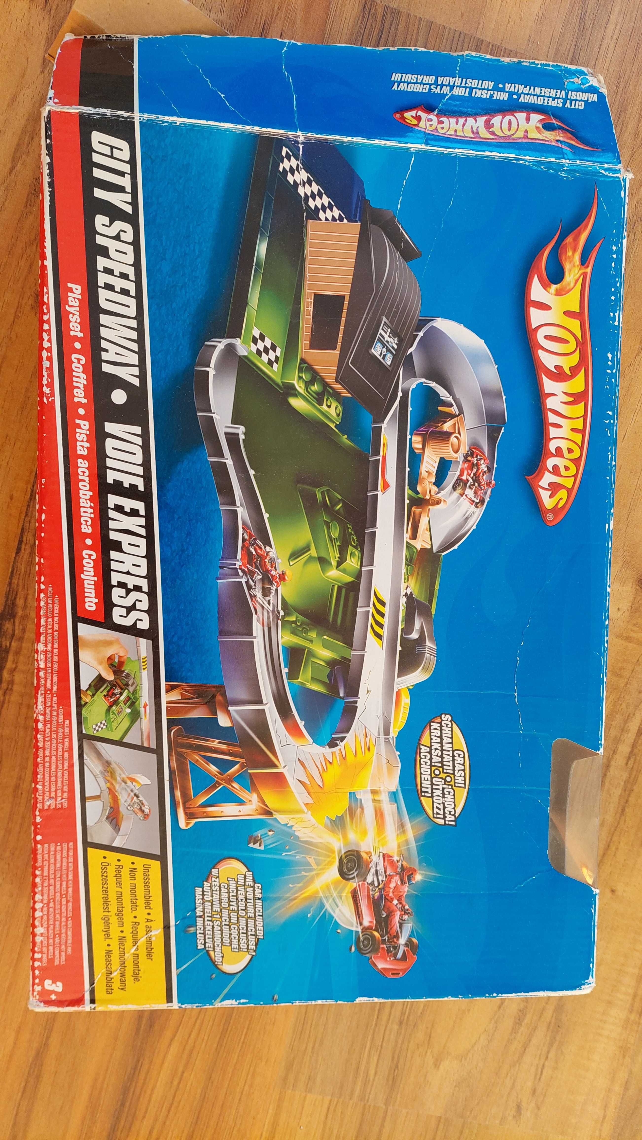 Hot Wheels tor wyścigowy City Speedway brak niektórych elementów