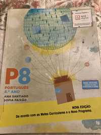 P8 português 8 ano, em bom estado