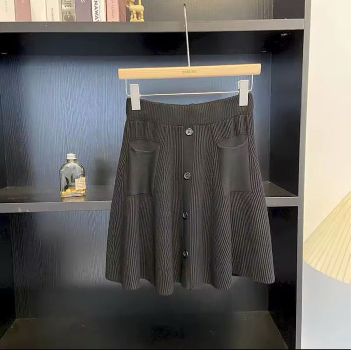 Демисезонна Трикотажна Спідниця вʼязка Плісе спідничка міні пліссе