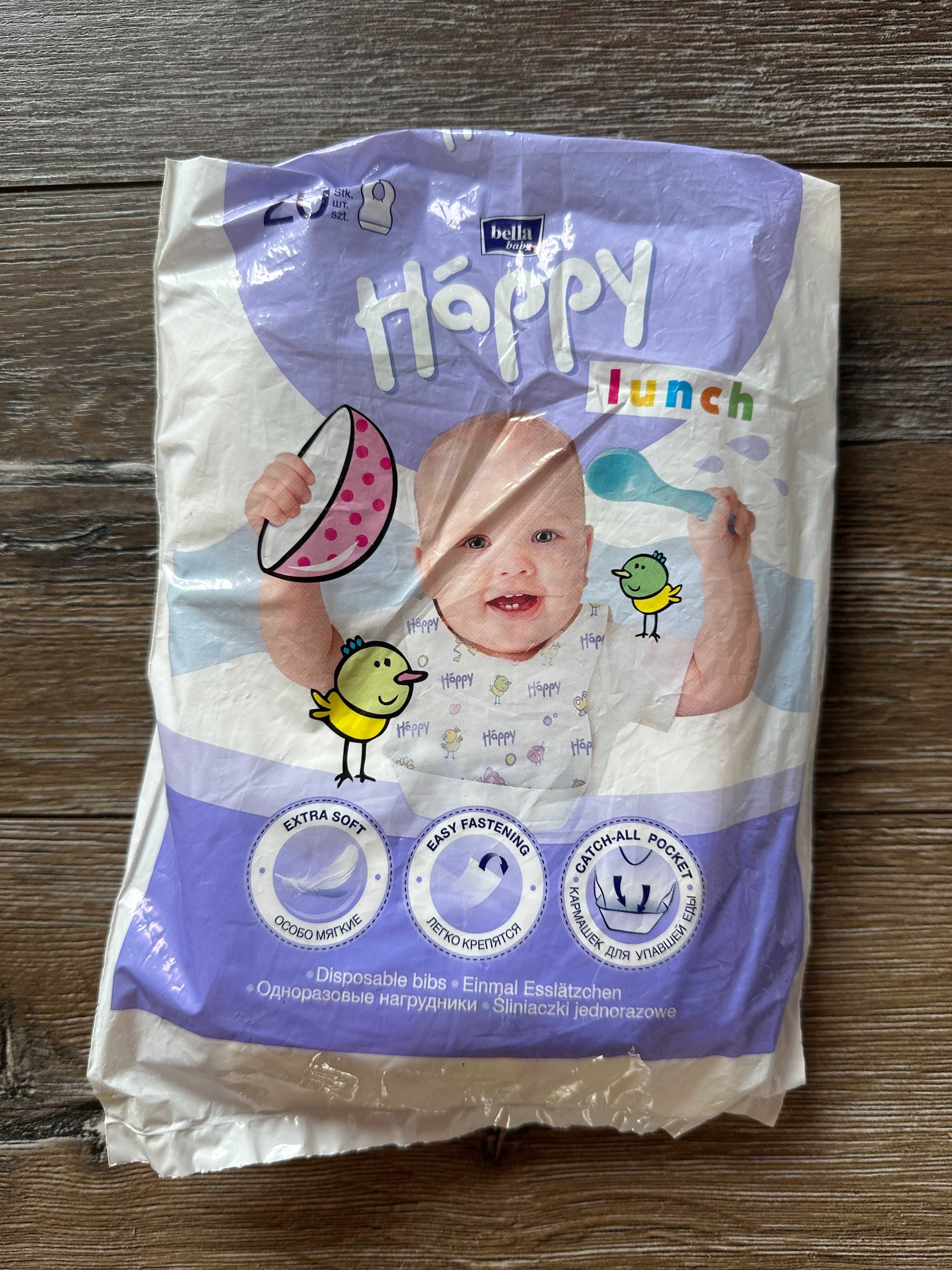 Śliniak Śliniaki Śliniaczki jednorazowe Bella Baby Be Happy Lunch 15sz