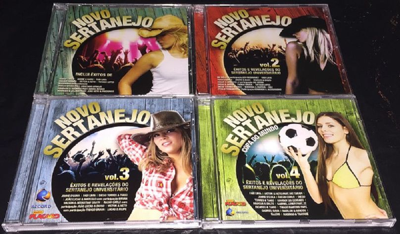 CD´s Novo SERTANEJO vol.1 vol.2 vol.3 vol.4 "êxitos" cds originais