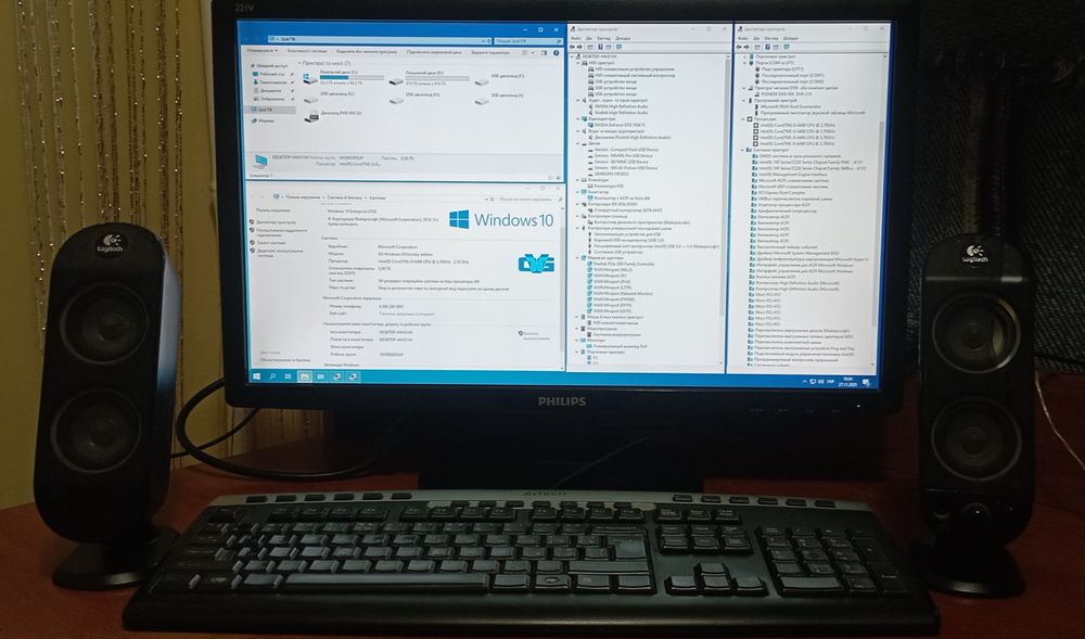 ПК Intel Core i5 6400 2,7GHz /  ОЗУ 8gb / NVIDIA GeForce GTX 1050Ti