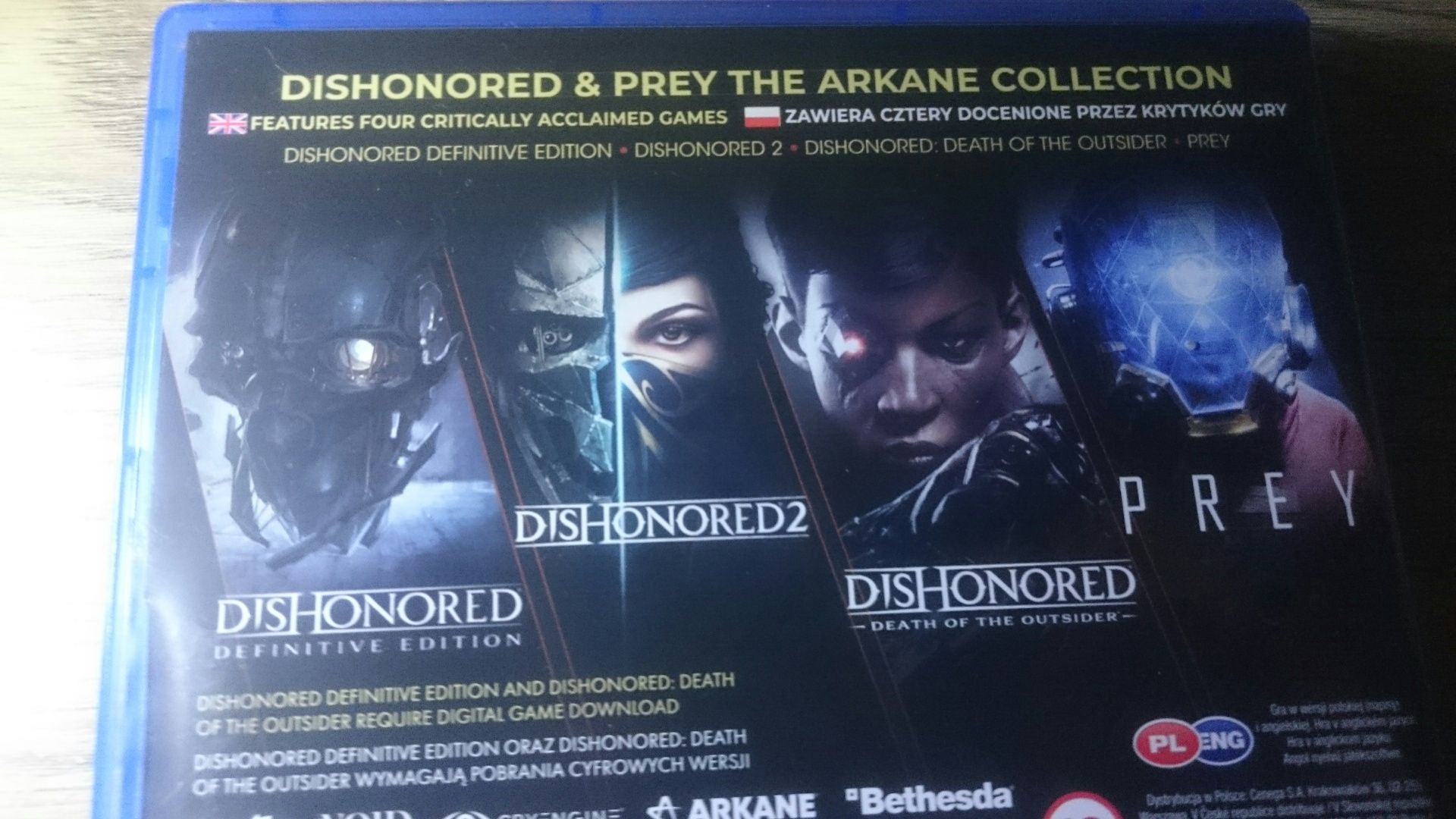 Gry Dishonored 2 + PREY PS4 Playstation 4 POLSKA god of war gta