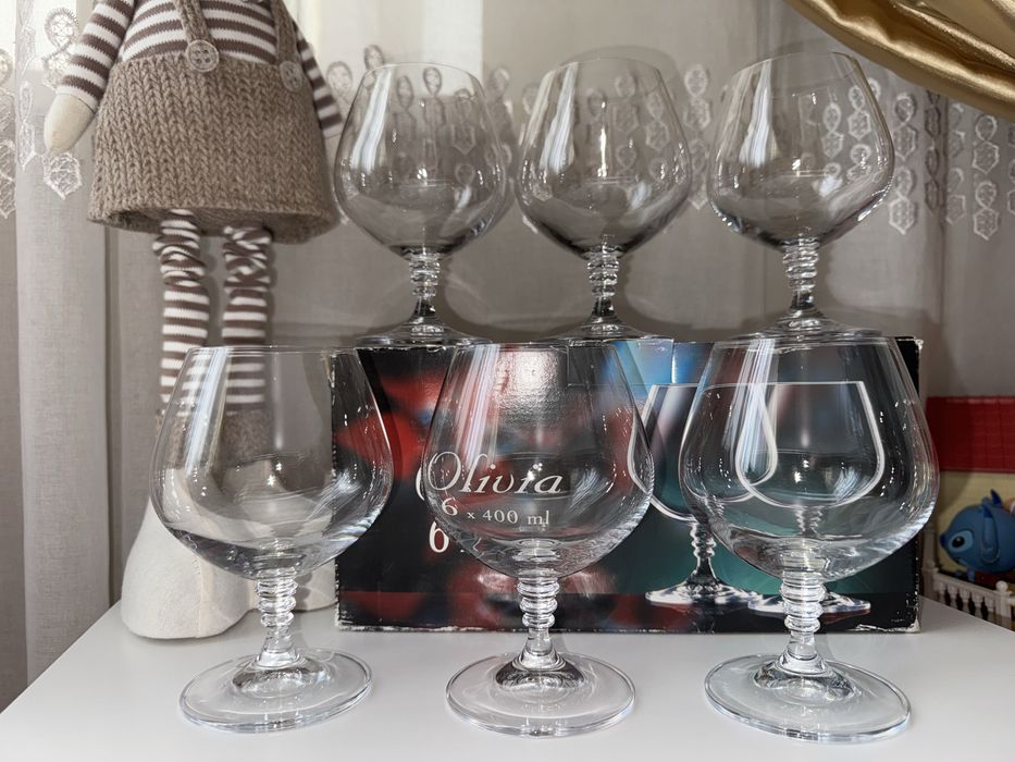 Бокалы Bohemia для бренди, коньяка, ликера. Рюмки Богемия