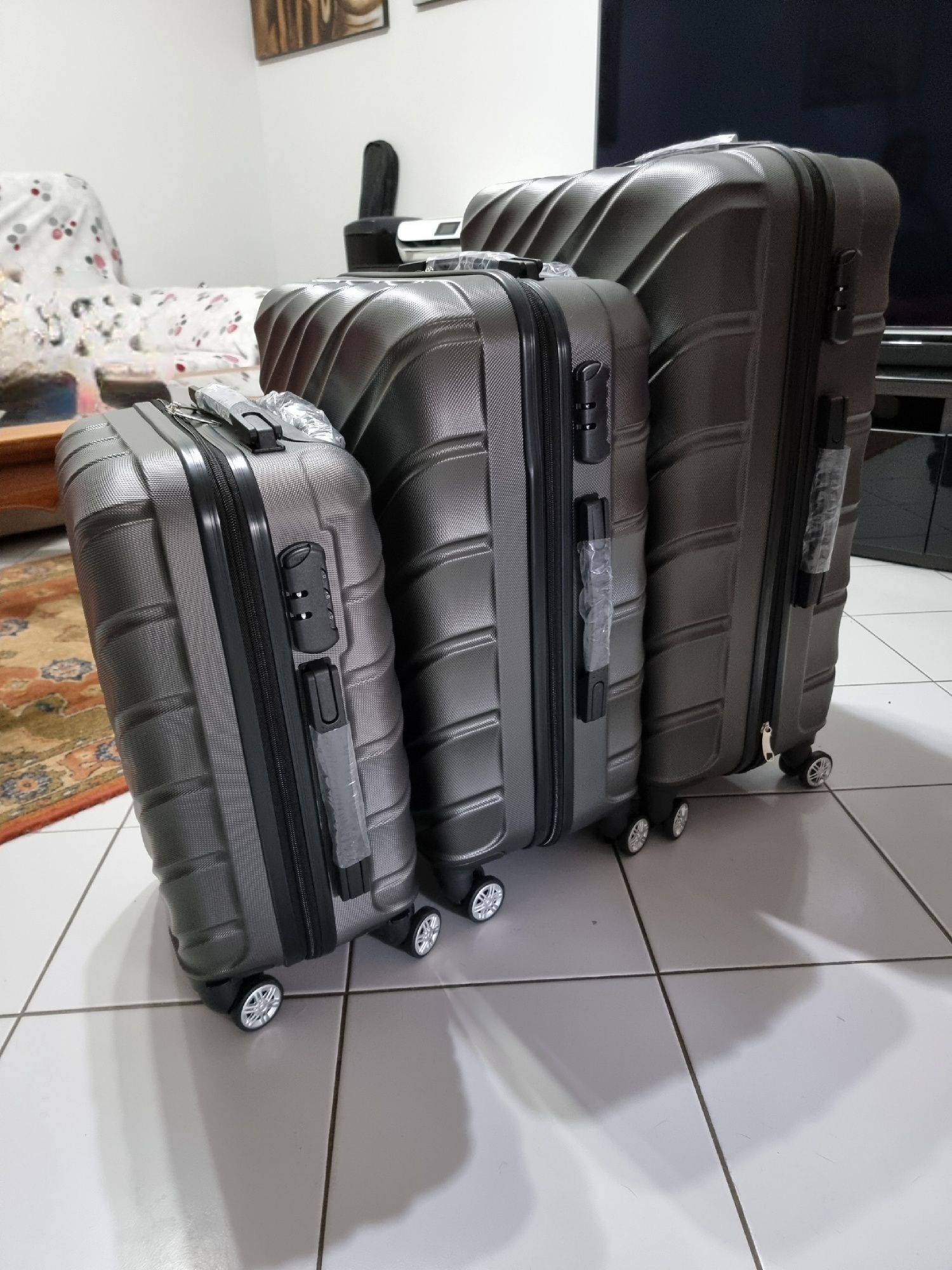 Conunto de 3 malas de viagem Novas