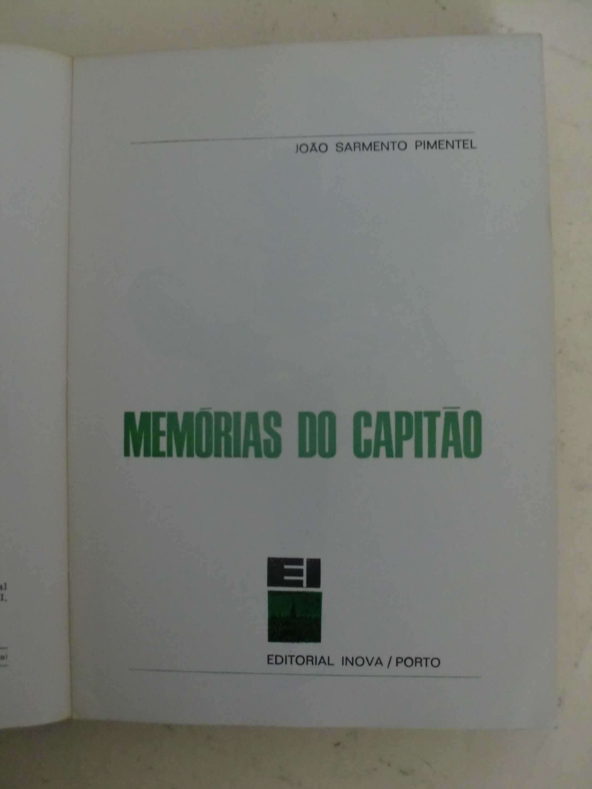 Memórias do capitão de João Sarmento Pimentel