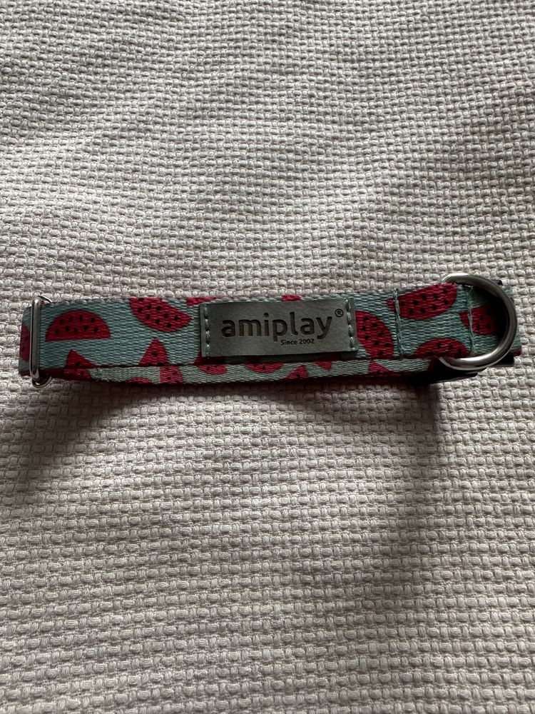 Obroza + smycz w arbuzy dla psa Amiplay