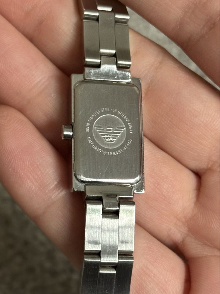 Relógio prateado Emporio Armani