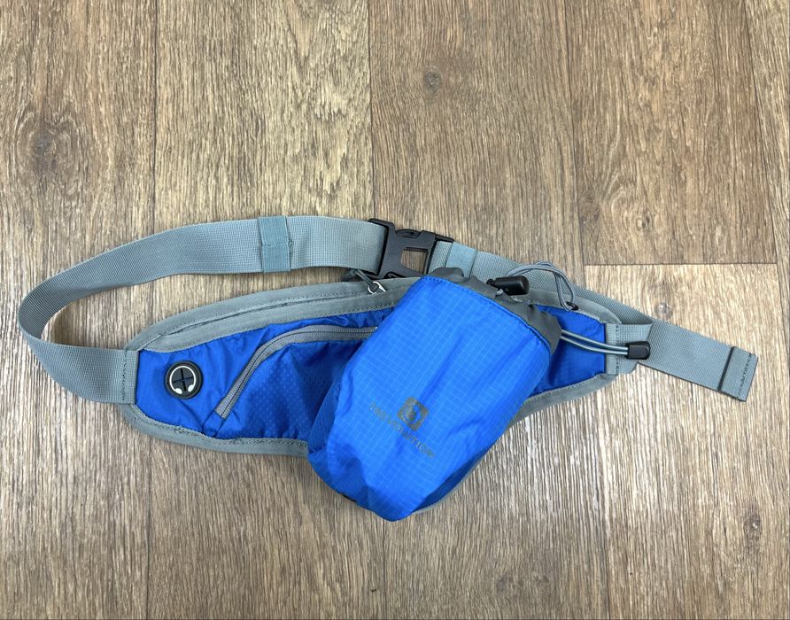 Поясна сумка trevolution синя спортивна бананка для фляги бутилки