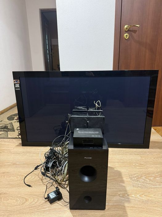 Продам телевізор PIONEER 50 + домашній кінотеатр