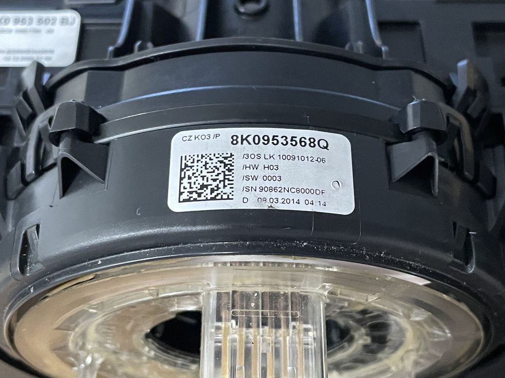 Dou comutador de luzes e água dos vidros Audi A4 b8 + tampa inferior