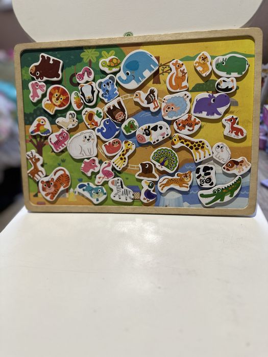 Книга з віконцями мозаїка риболовля вкладиш сортер ігри на липучках