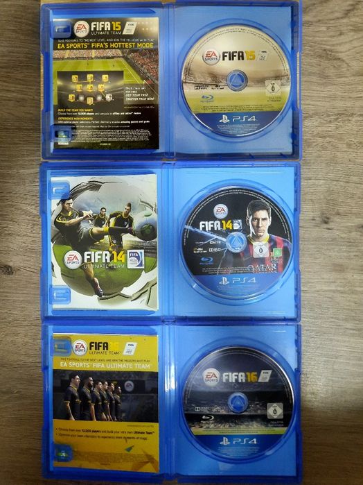 11 ігор Sony PS4/5: FC 24, FIFA 20, 19, 17, 16, 15, 14, 18 + чемп. св.