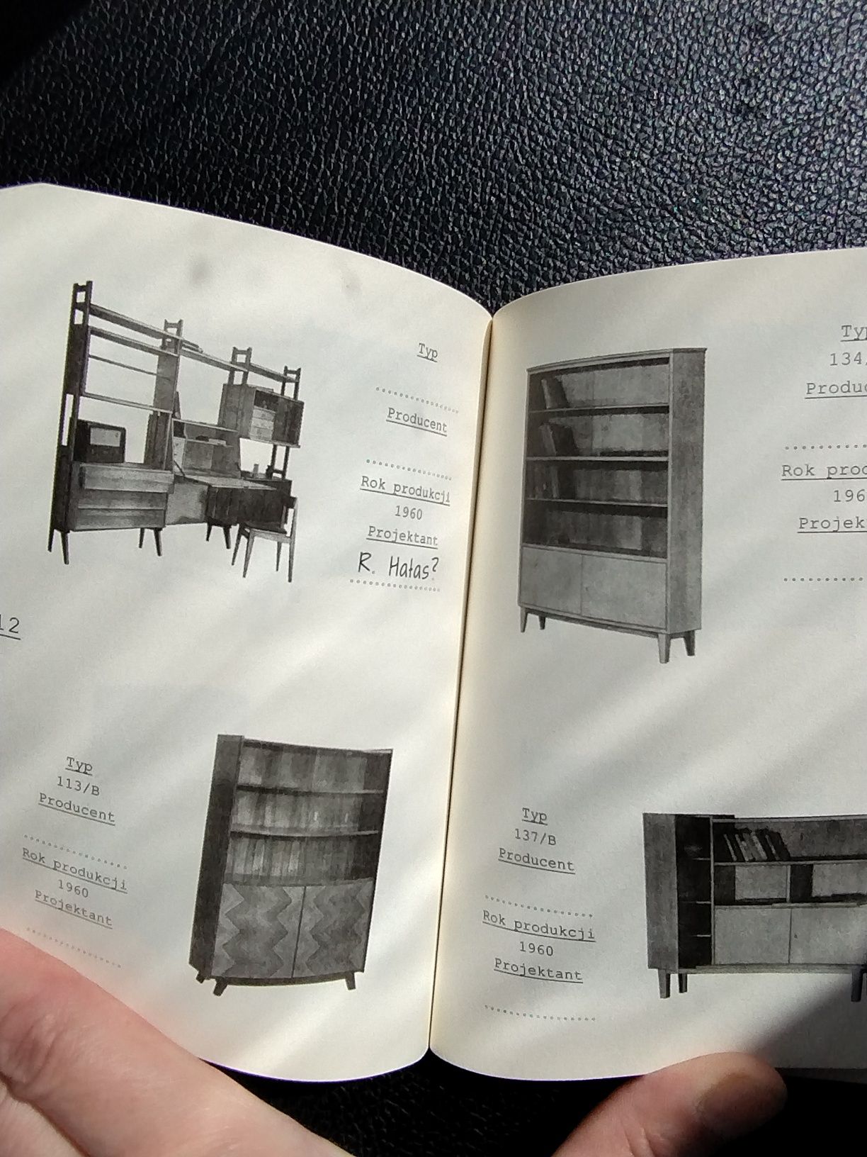PRL katalog notes kolekcjonera meble Gałecki Puchała Chierowski