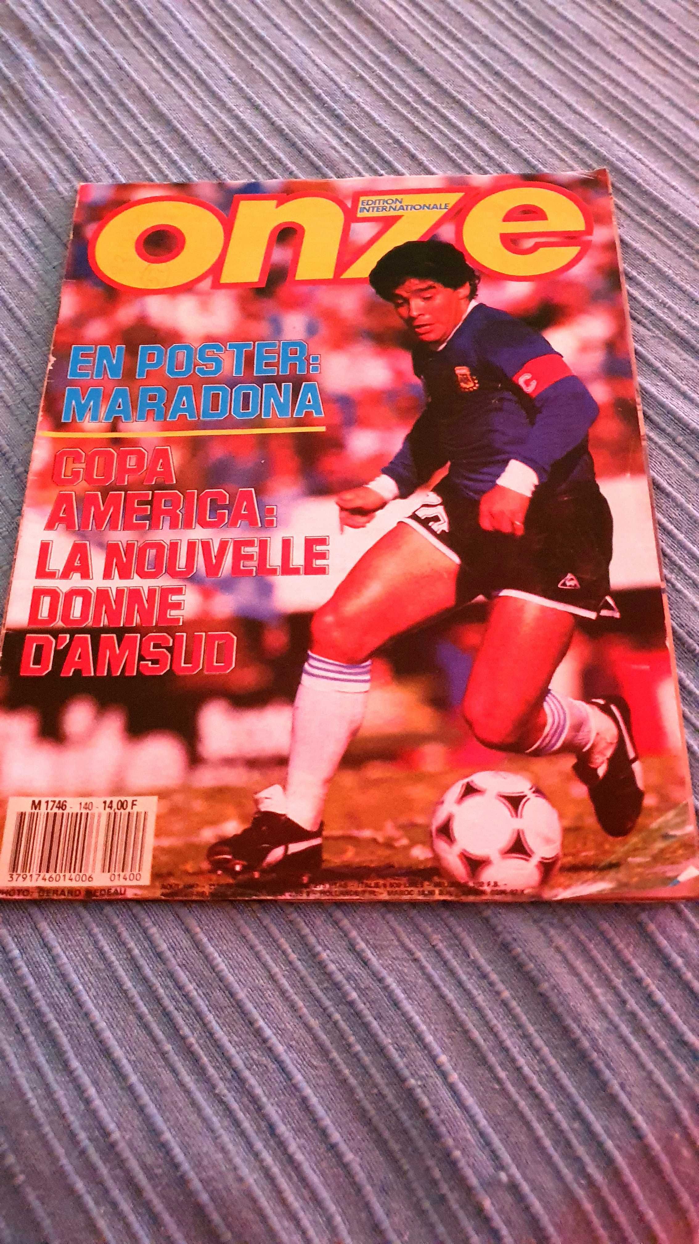 Revista ONZE - 1987 - capa Maradona