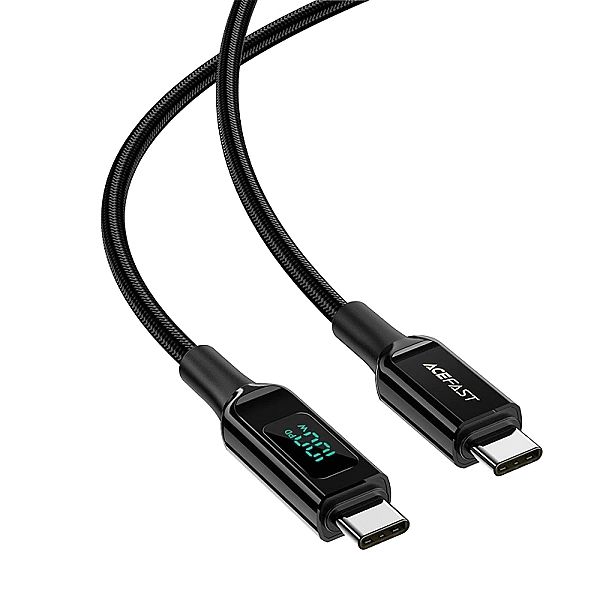 Kabel Acefast C6-03 Black USB-C - USB-C PD QC 100W 5A 480Mb/s 2m - cza