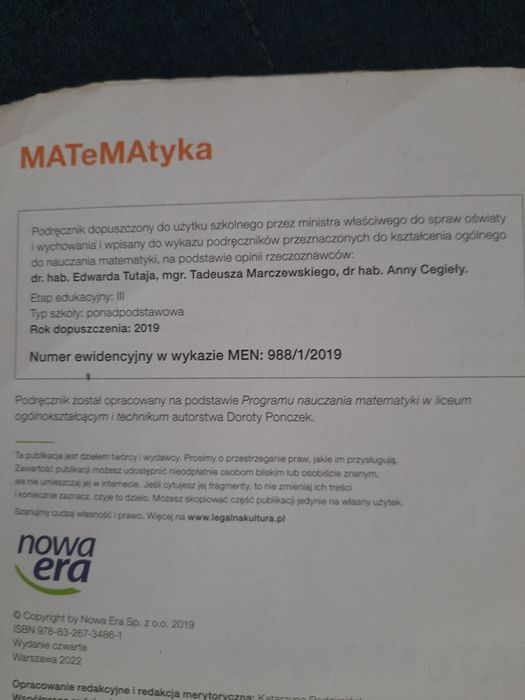 Matematyka 1 Nowa Era