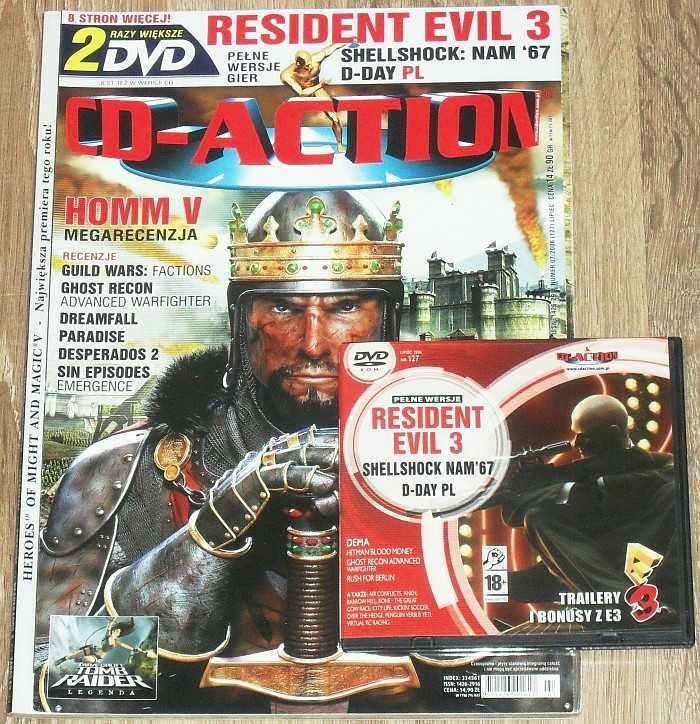 CD-ACTION Magazyny niekompletne z 2006 roku, płyty, plakaty, dodatki