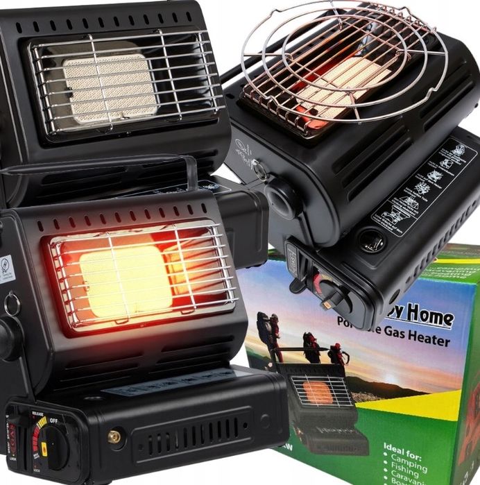 Портативна газова плита-обігрівач 2 в 1 Для дому, кемпінгу