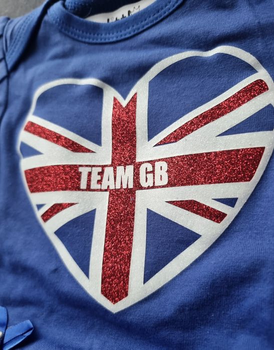 Niebieski tutu romper Team GB rozmiar 3-6m