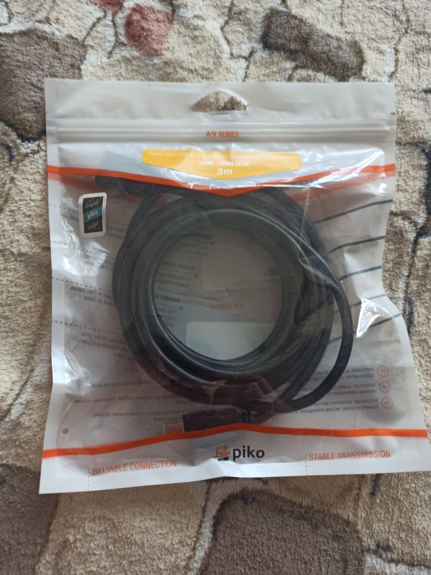 Кабель piko для HDMI- HDMI (чорний) 3м.