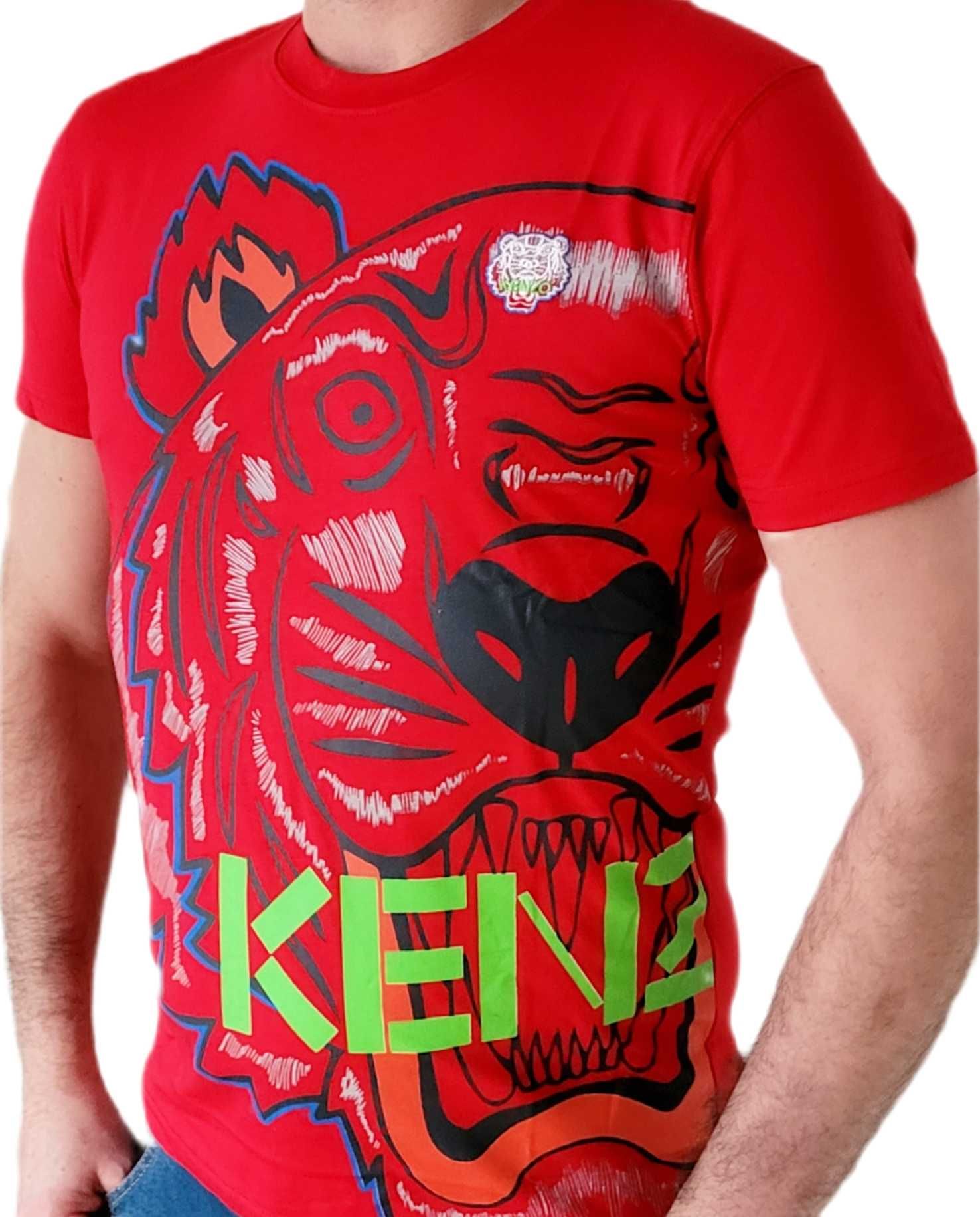 T-shirt Koszulka męska KENZO Paris Tygrys czerwona