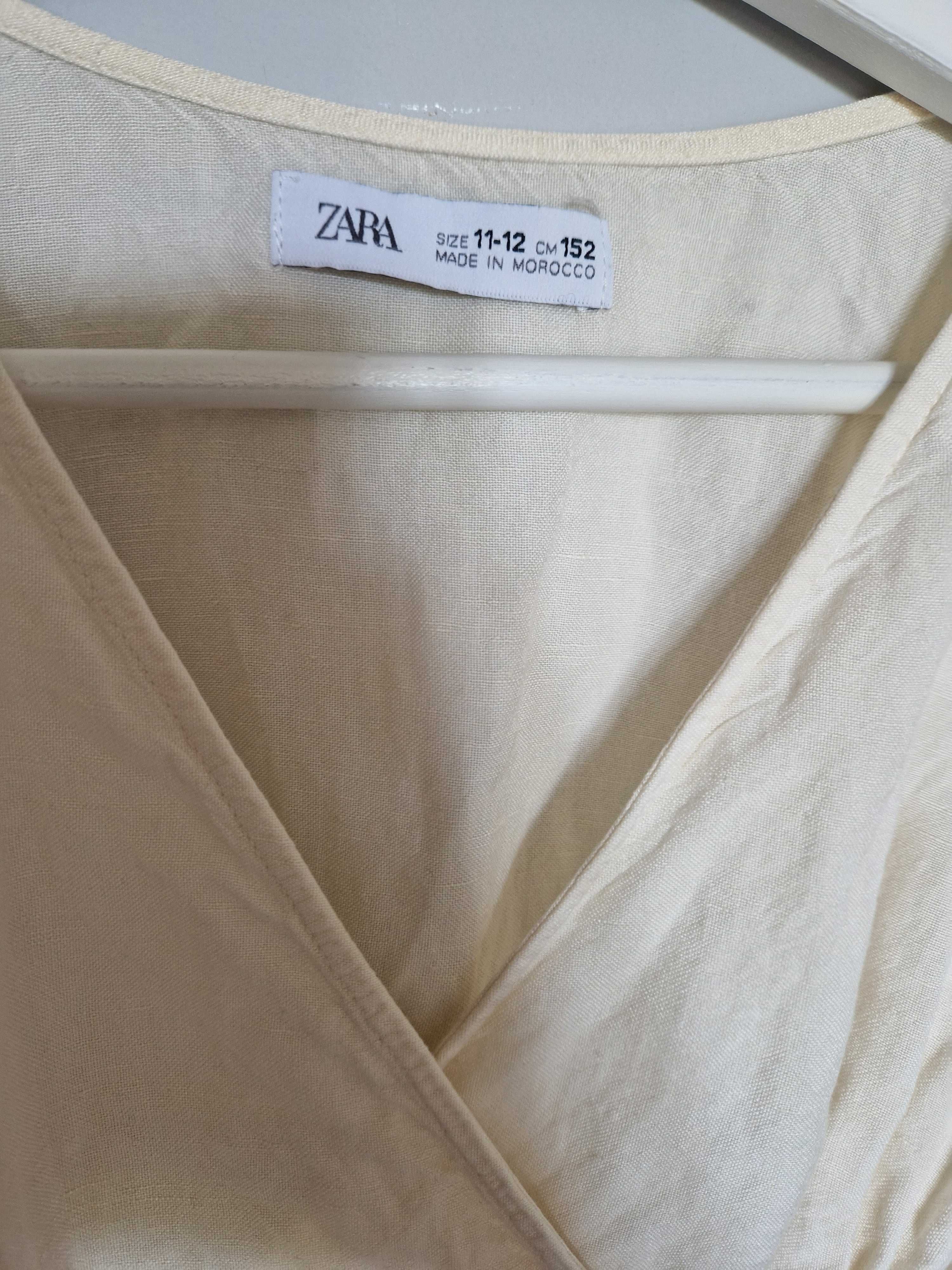 Jasna sukienka Zara 11-12 lat na 152cm