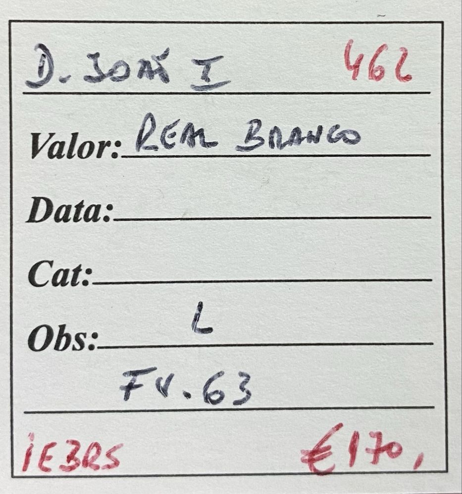 Moeda Real Branco D JOAO I