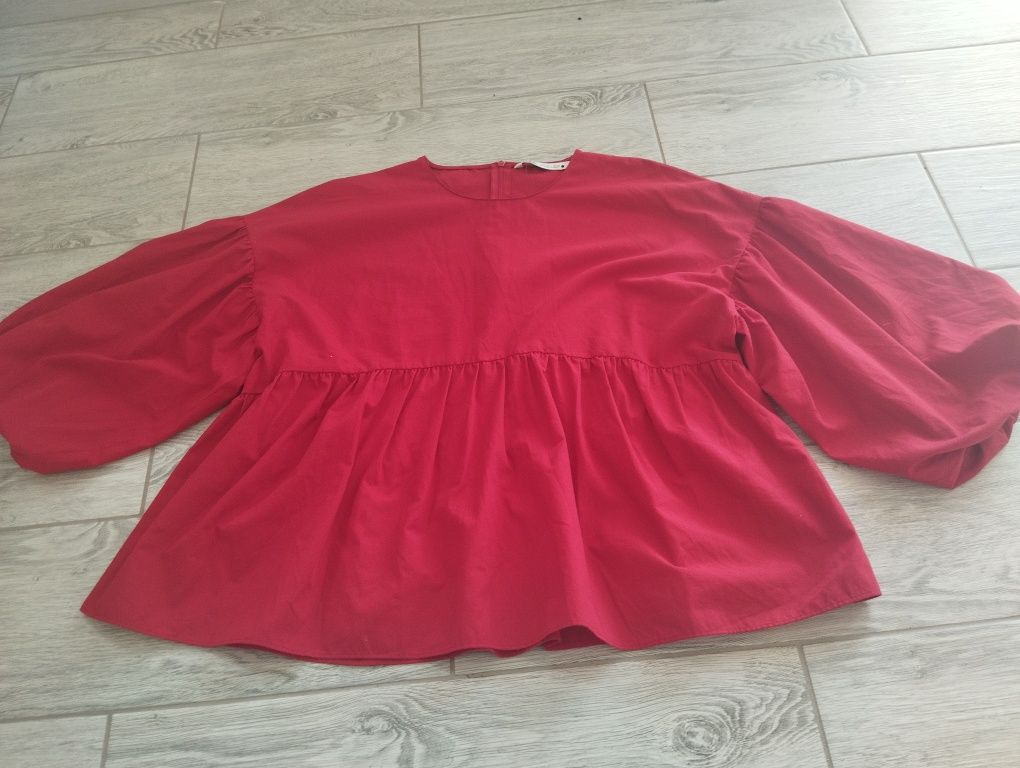 Bluzka na lato czerwona Zara L/40 nowa