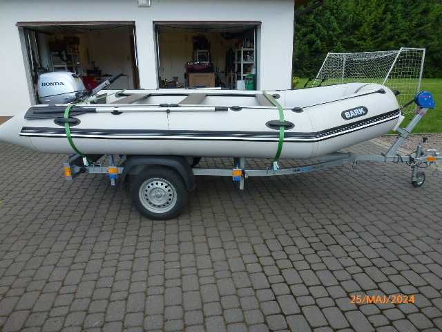 Ponton Bt420s , silnik Honda 20 KM ,przyczepa podłodziowa
