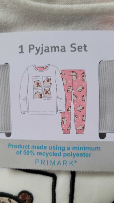 Ciepła piżama polarowa z postaciami kapibary PRIMARK