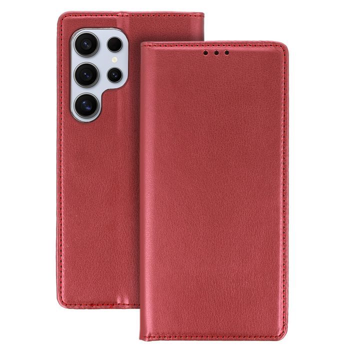 Kabura Smart Magneto do Samsung Galaxy S23 Ultra burgundowa