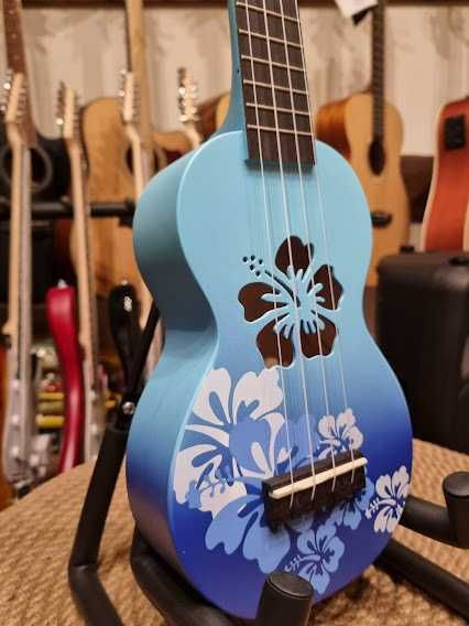 Mahalo Hibiscus MD1HB BUB ukulele sopranowe + pokrowiec MD-1 HBBUB