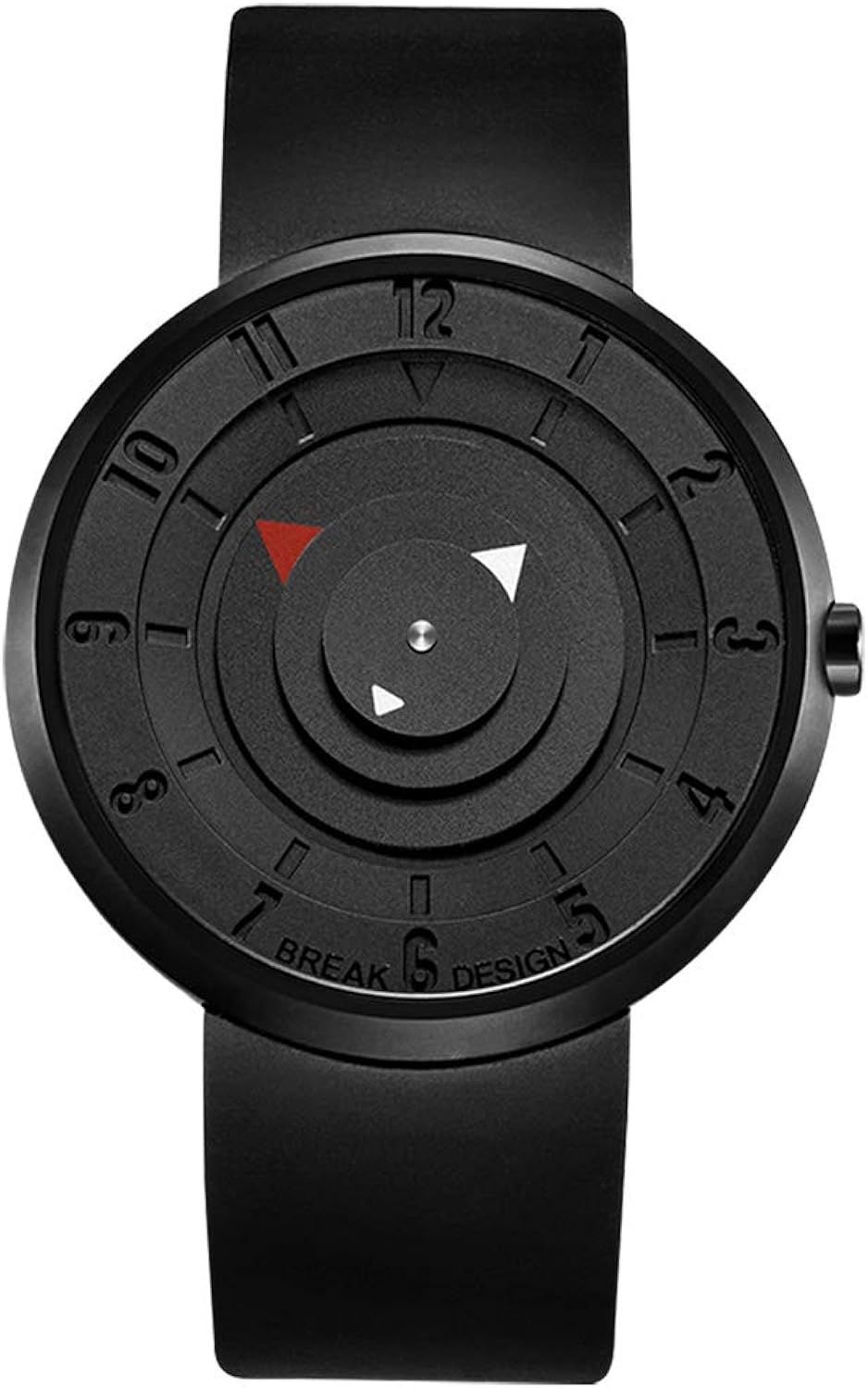 Zegarek sportowy BREAK czarny minimalistyczny